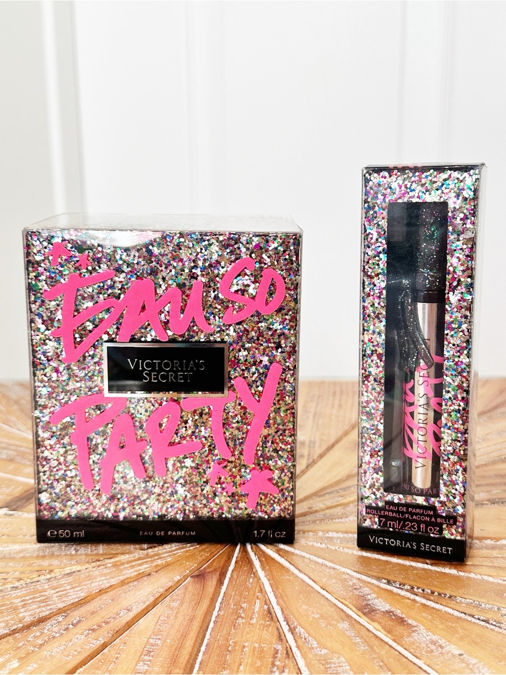 Rare! NWT Victoria’s Secret Eau So Party 1.7 fl oz Perfume & Rollerball Duo